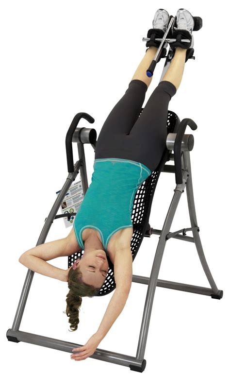The only way to ensure that an inversion table is continued in line with safety standards is to check that it is UL marked. . Hang ups inversion table